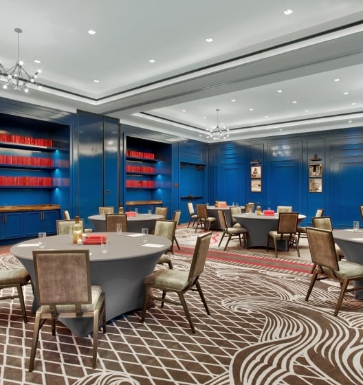 meeting room with tables