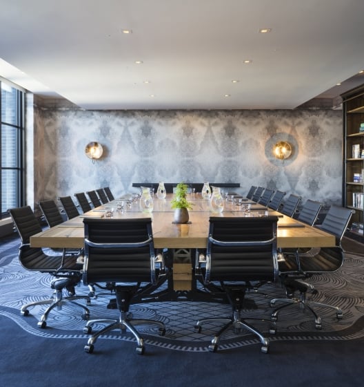 boardroom table and chairs