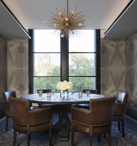 meeting room with round table