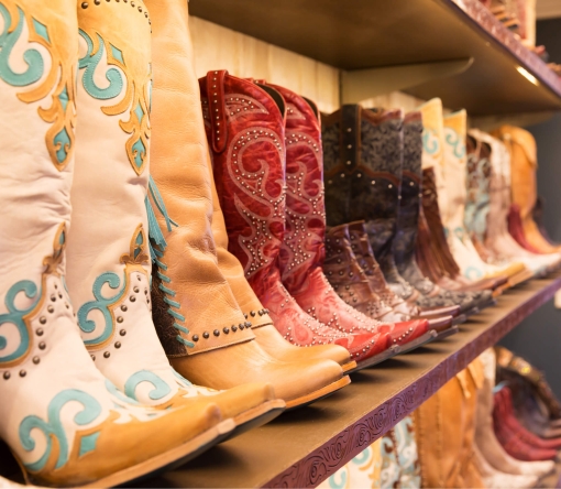 colourful cowboy boots