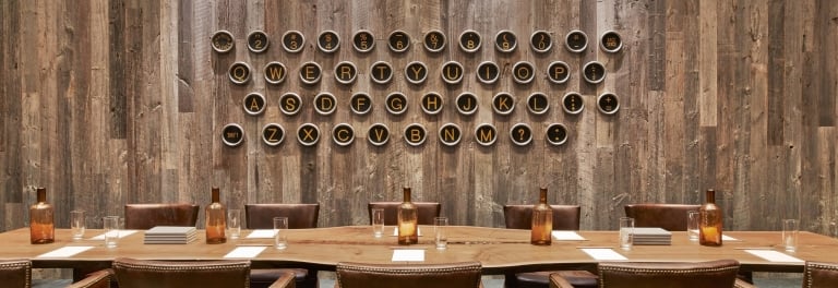 meeting room with boardroom table