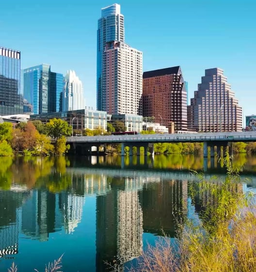 view of downtown austin buildings