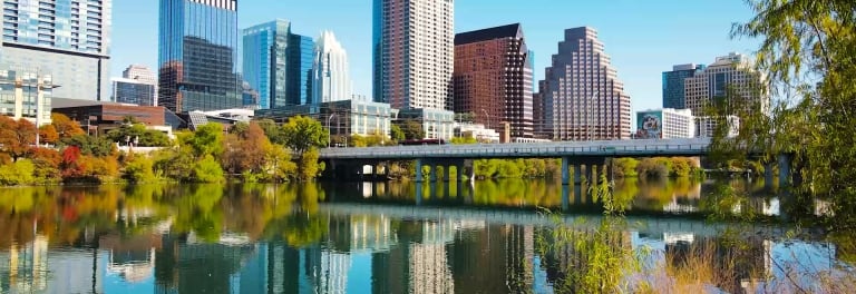 view of downtown austin buildings