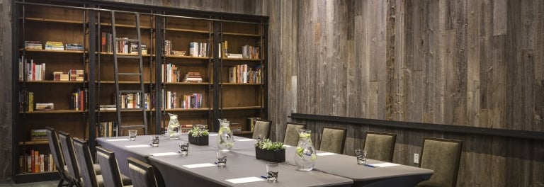 meeting space with conference table