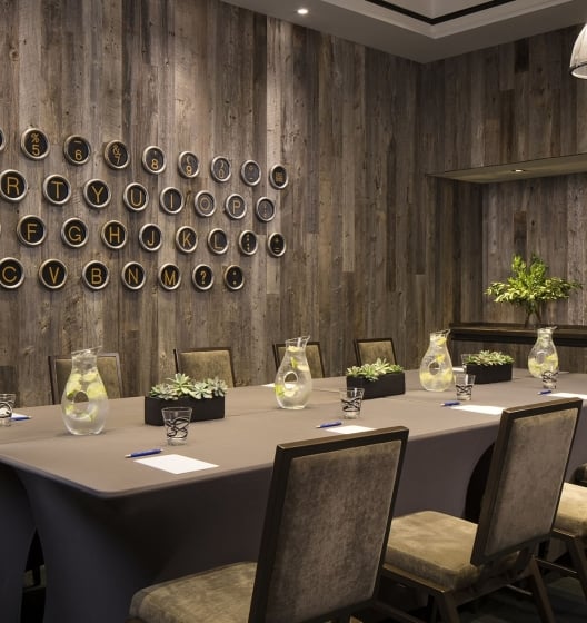 boardroom table and chairs