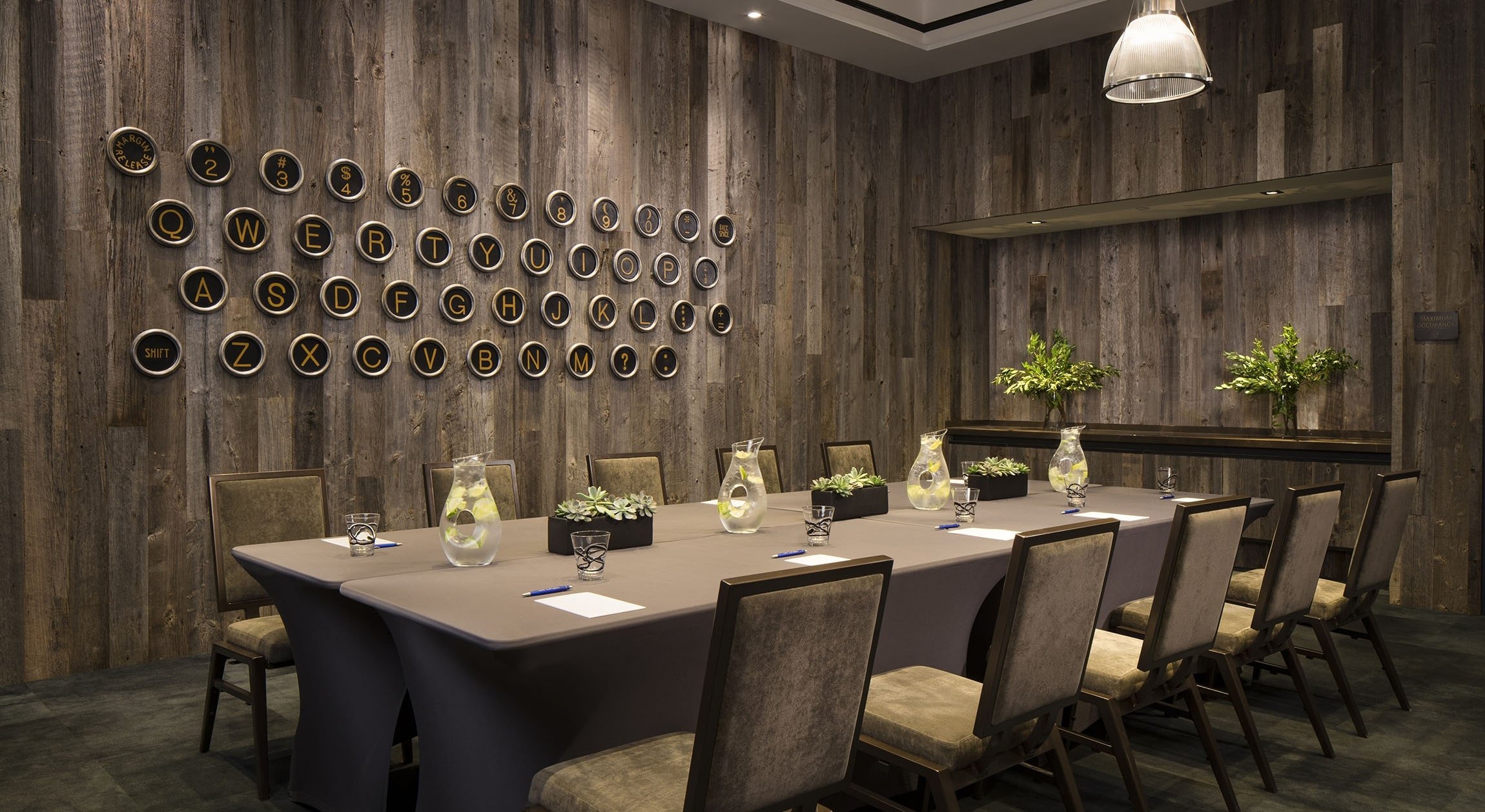 boardroom table and chairs