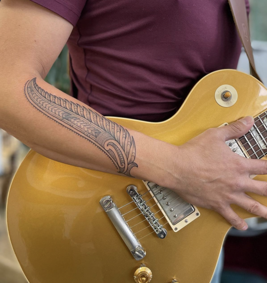 yellow guitar