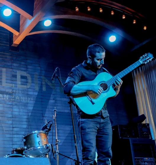 guitarist on the stage