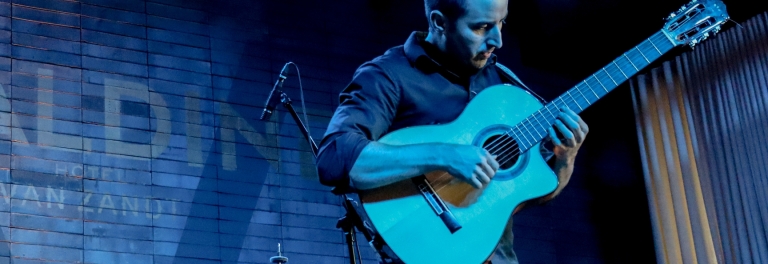 guitarist on the stage