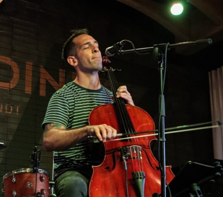 Cellist performing live at Geraldine's