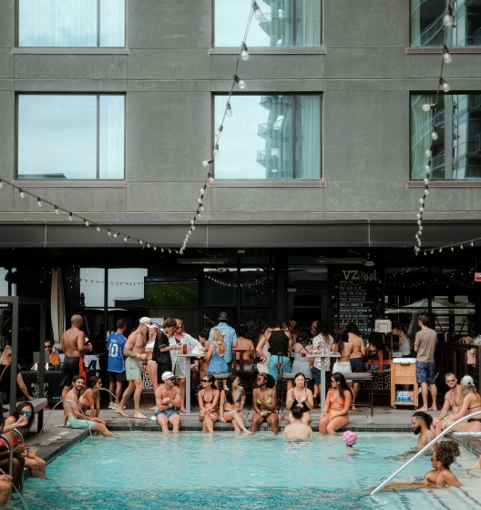 Pool Party at Hotel Van Zandt